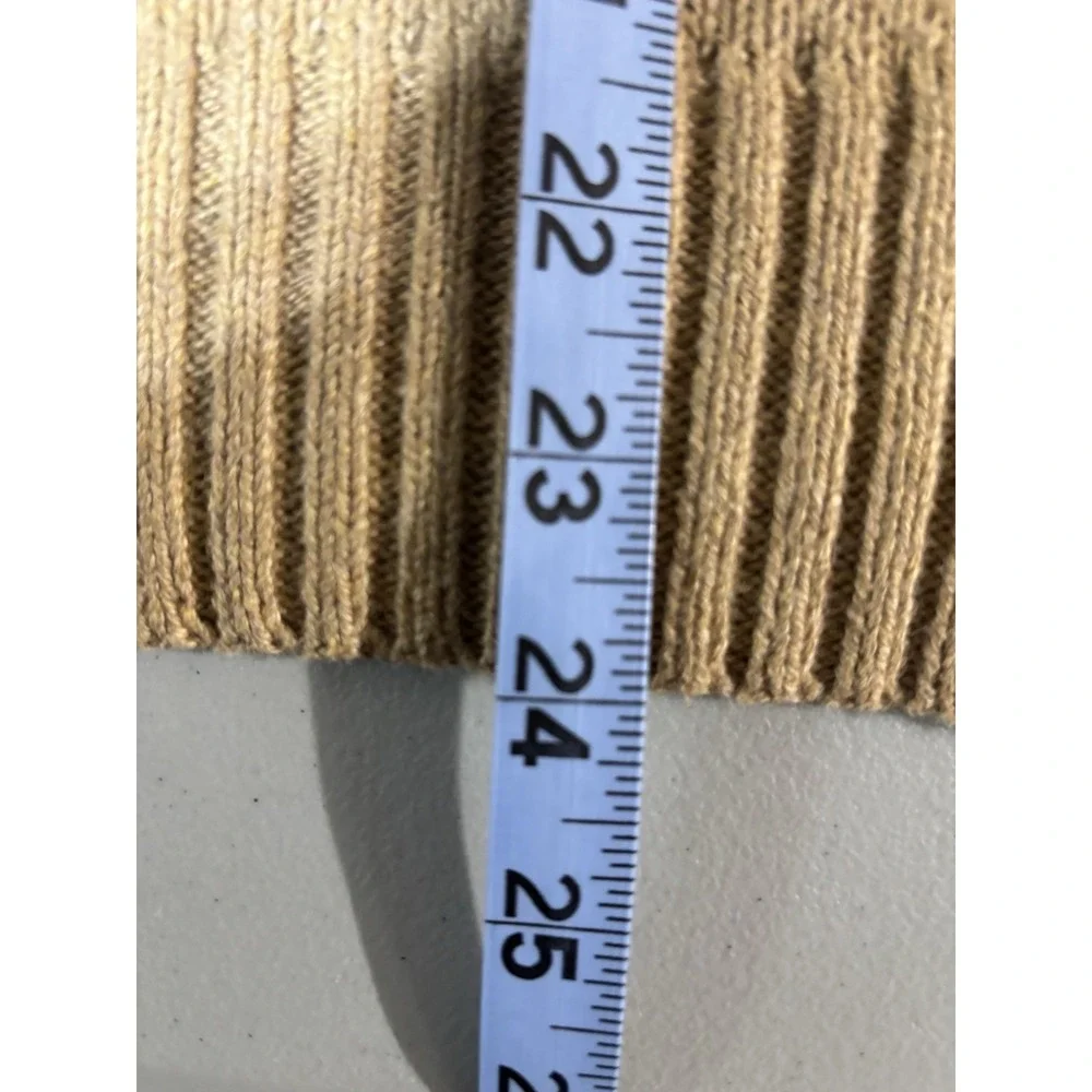 Polo Ralph Lauren Classic Quarter Zip Knit‎ Sweater Mens L Beige - 1/4 Pullover